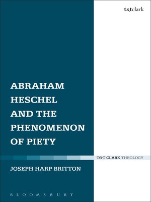 cover image of Abraham Heschel and the Phenomenon of Piety